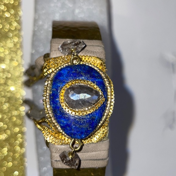 De Petra Cosmic Evil Eye Arm Cuff Bracelet - Picture 3 of 3